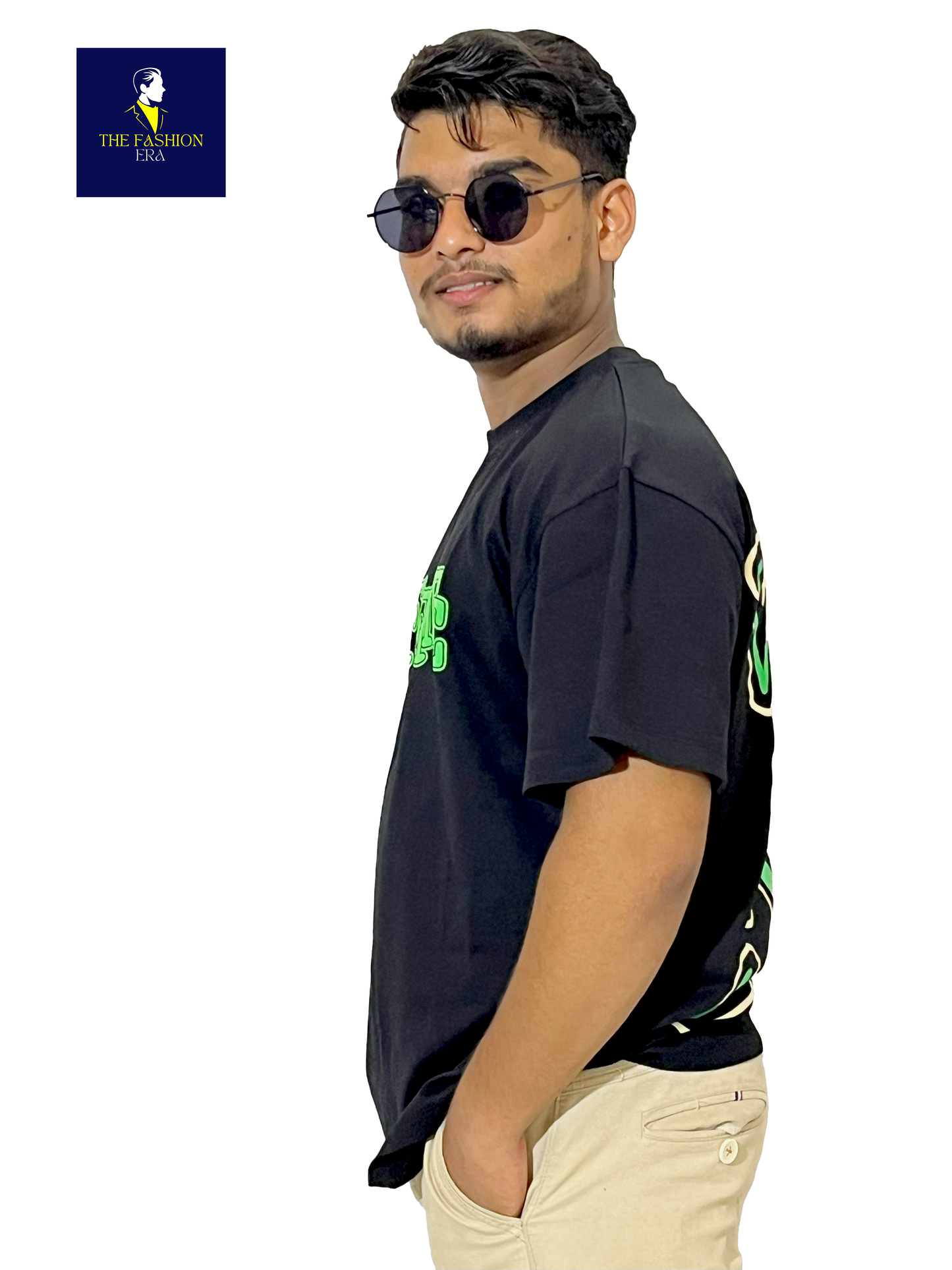 OFF-WHITE Mens Oversize Half Sleeve Cotton Blend Tshirt | Tshirt for Man