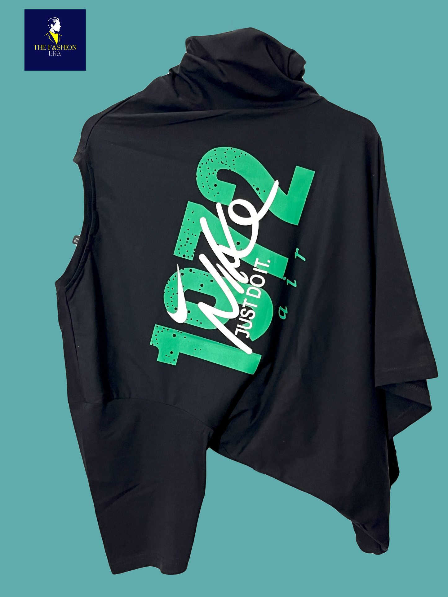 NIKE Men's Cotton Oversized Fit Casual Printed Round Neck, Oversized Longline Drop  T-Shirt for Man