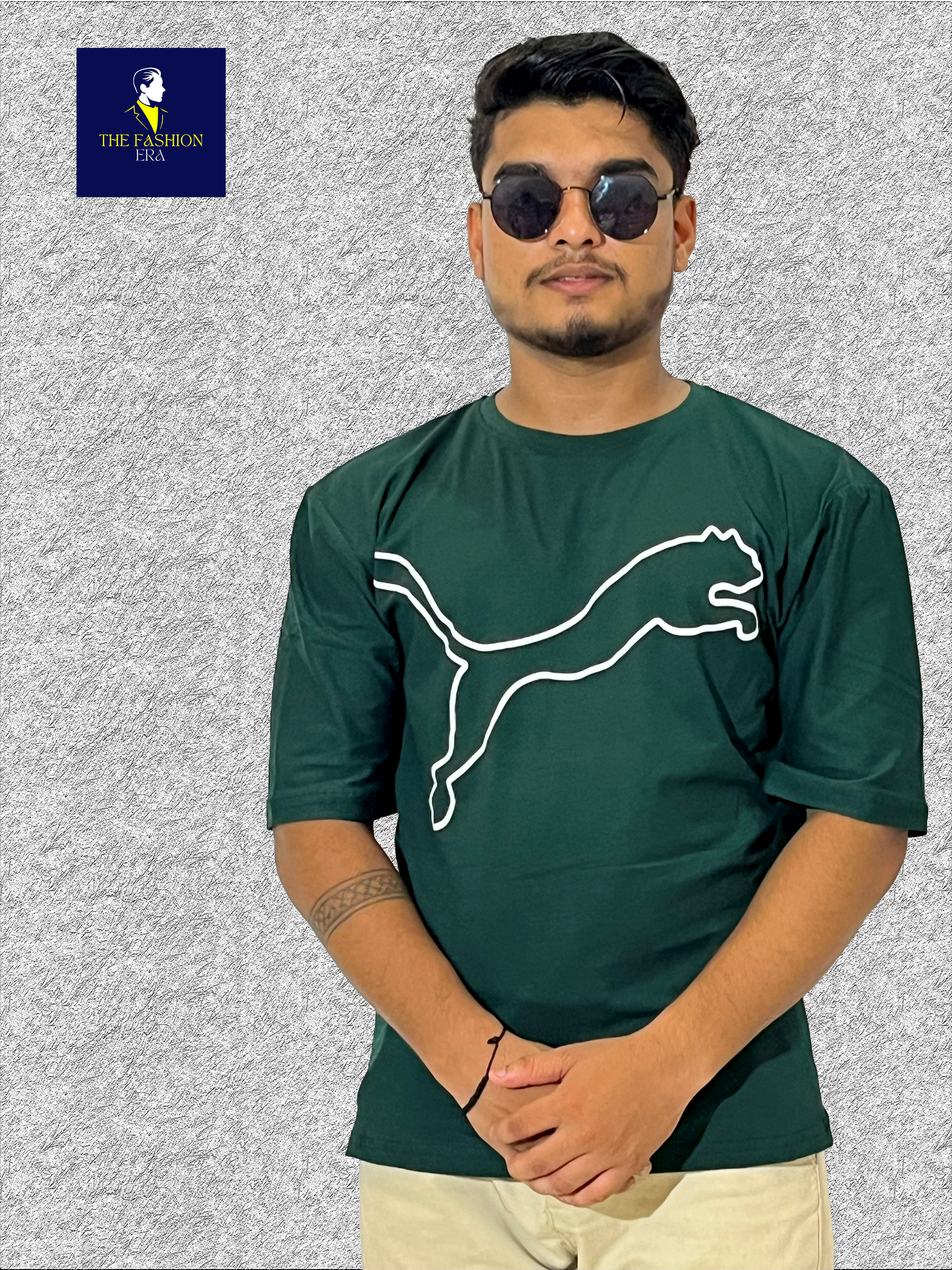 PUMA Men's Cotton Oversized Fit Graphic Print T-Shirt