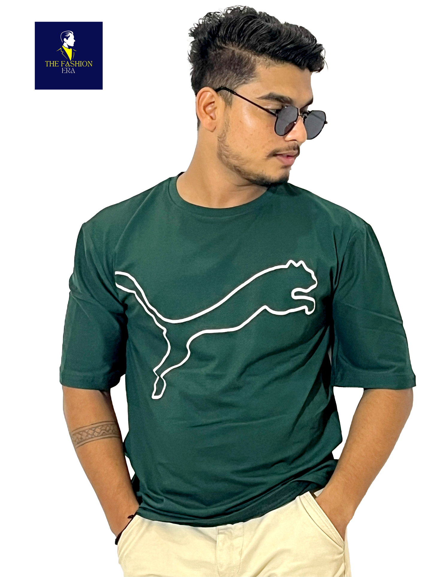 PUMA Men's Cotton Oversized Fit Graphic Print T-Shirt