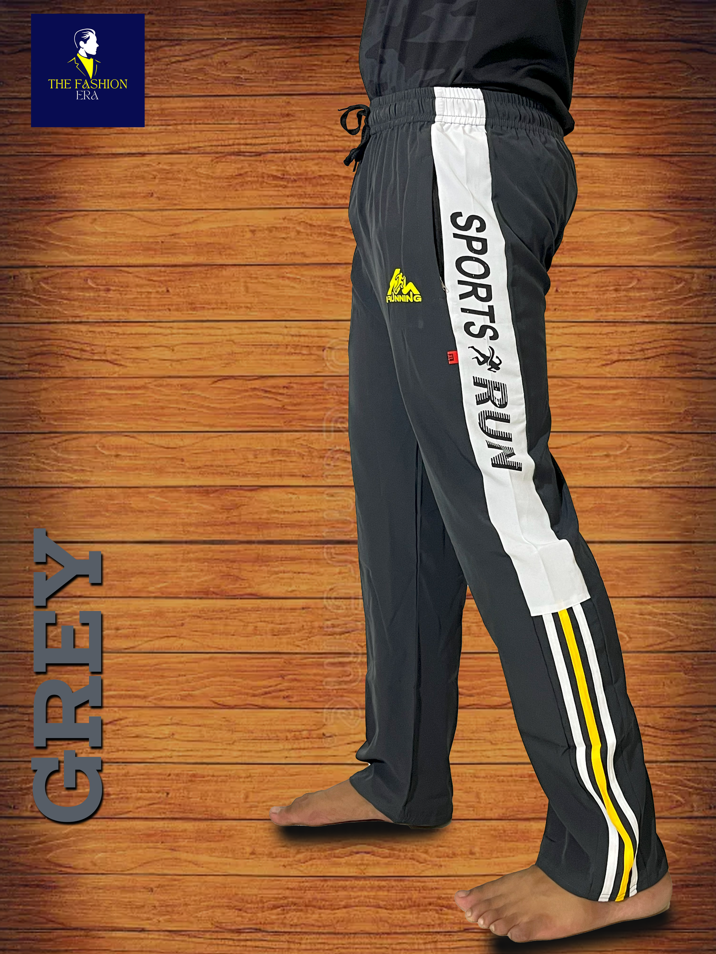 Running Sport Mens Side Striped Dri Fit Track Pant