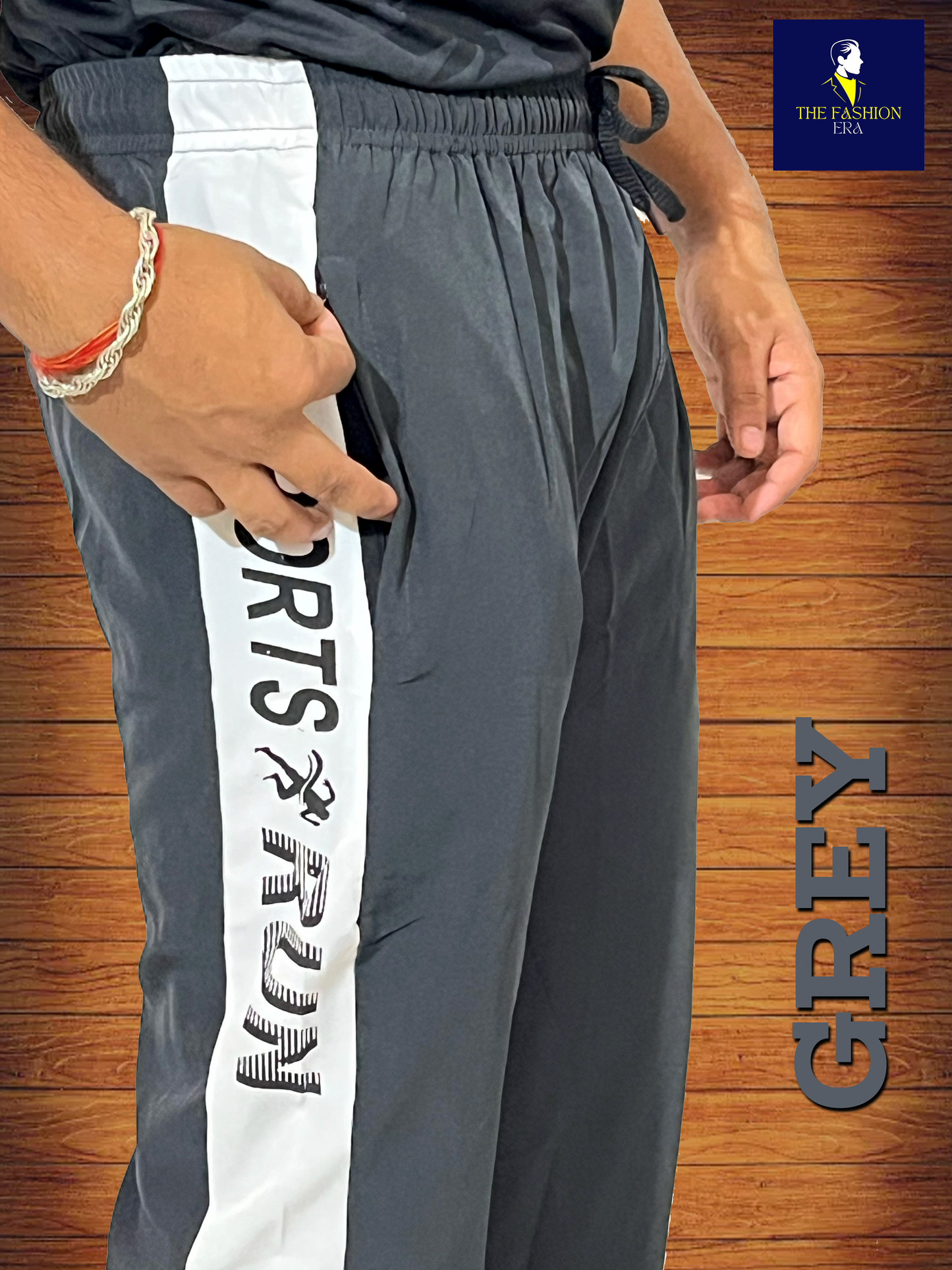 Running Sport Mens Side Striped Dri Fit Track Pant