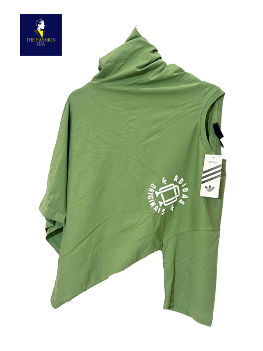 ADIDAS Half Sleeve Oversized Tshirt for Men, Round Neck Cottonblend Drop Shoulder Printed T-Shirt