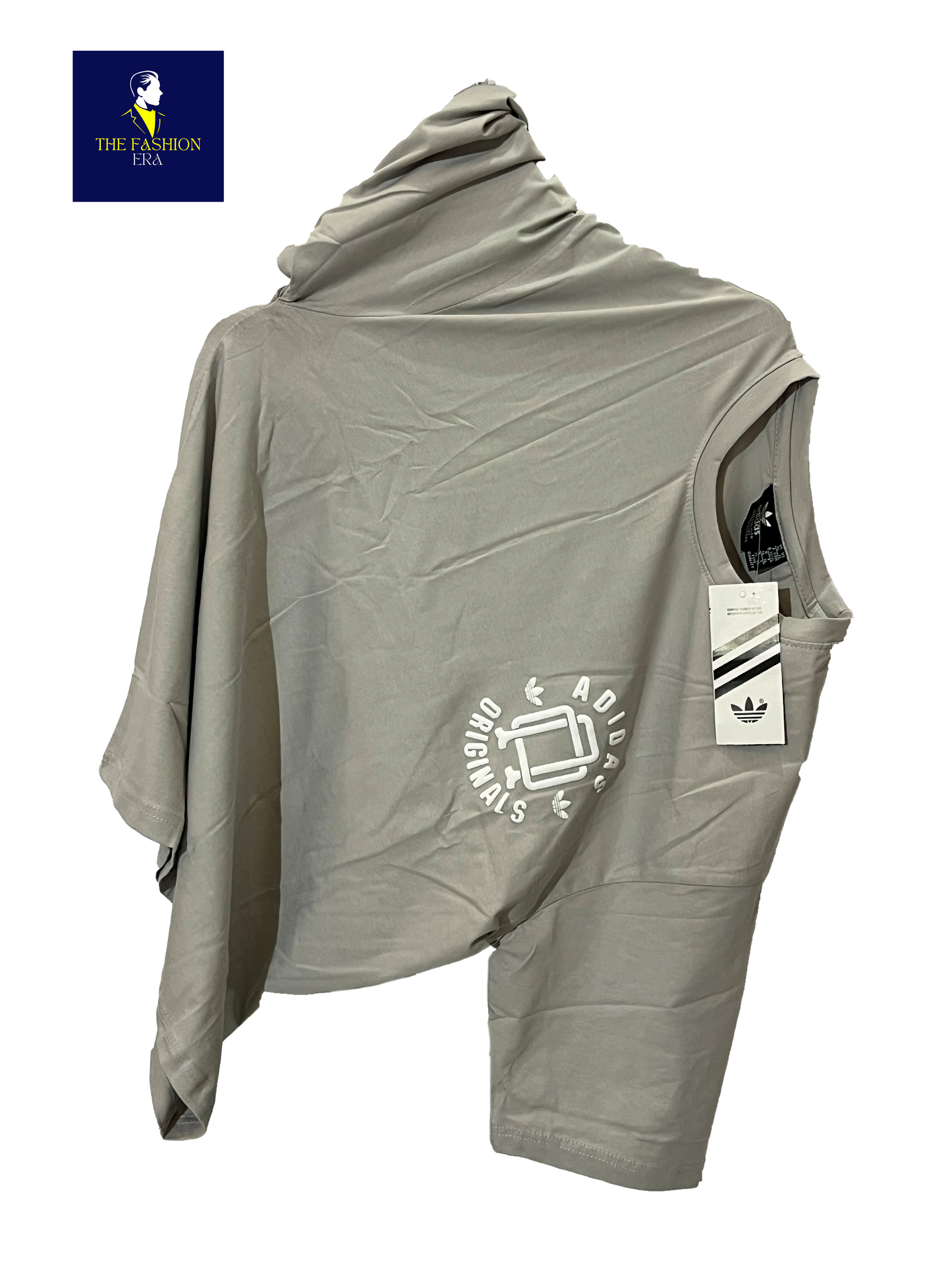 ADIDAS Half Sleeve Oversized Tshirt for Men, Round Neck Cottonblend Drop Shoulder Printed T-Shirt