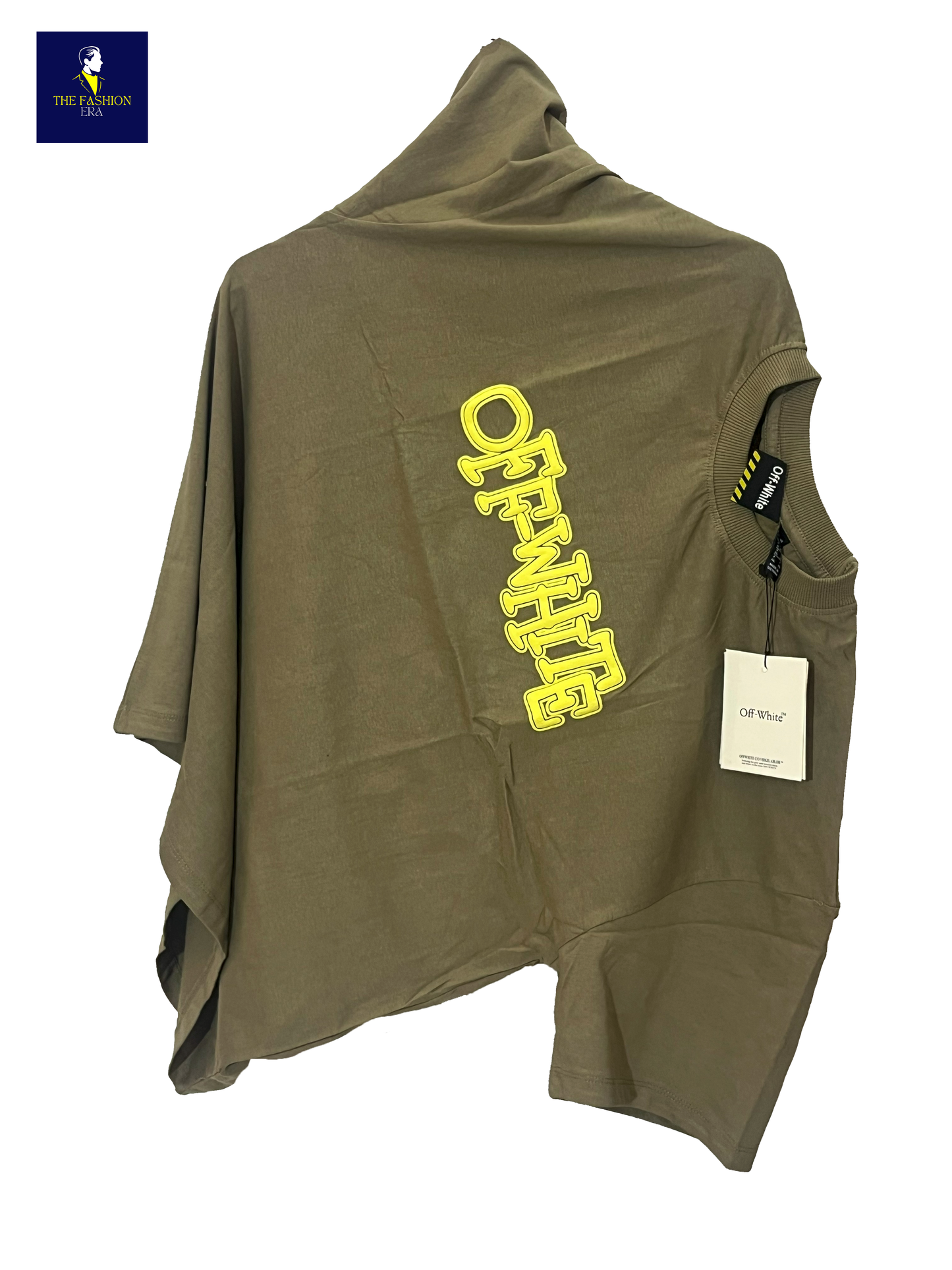 OFF-WHITE Mens Oversize Half Sleeve Cotton Blend Tshirt | Tshirt for Man