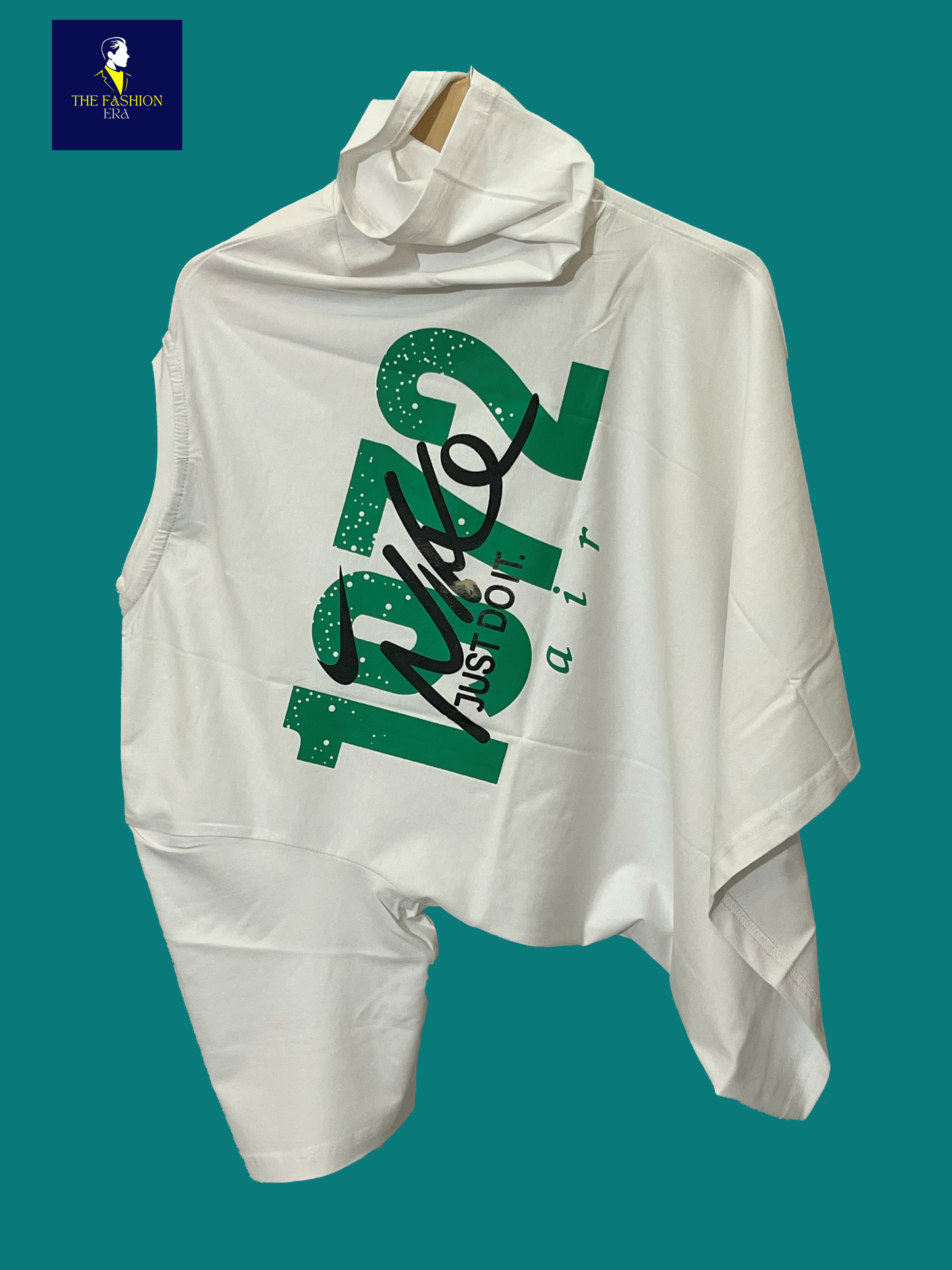 NIKE Men's Cotton Oversized Fit Casual Printed Round Neck, Oversized Longline Drop  T-Shirt for Man