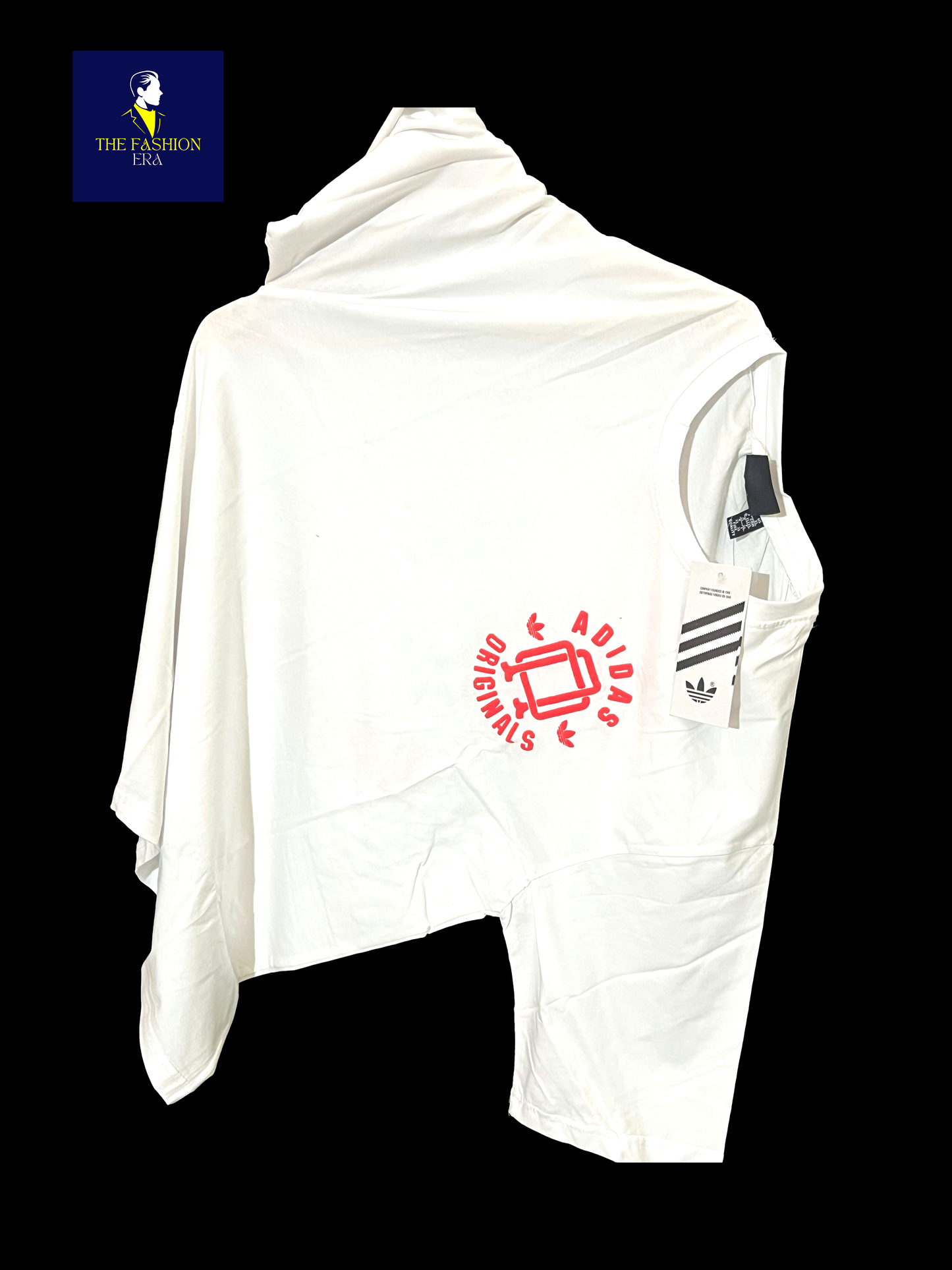 ADIDAS Half Sleeve Oversized Tshirt for Men, Round Neck Cottonblend Drop Shoulder Printed T-Shirt