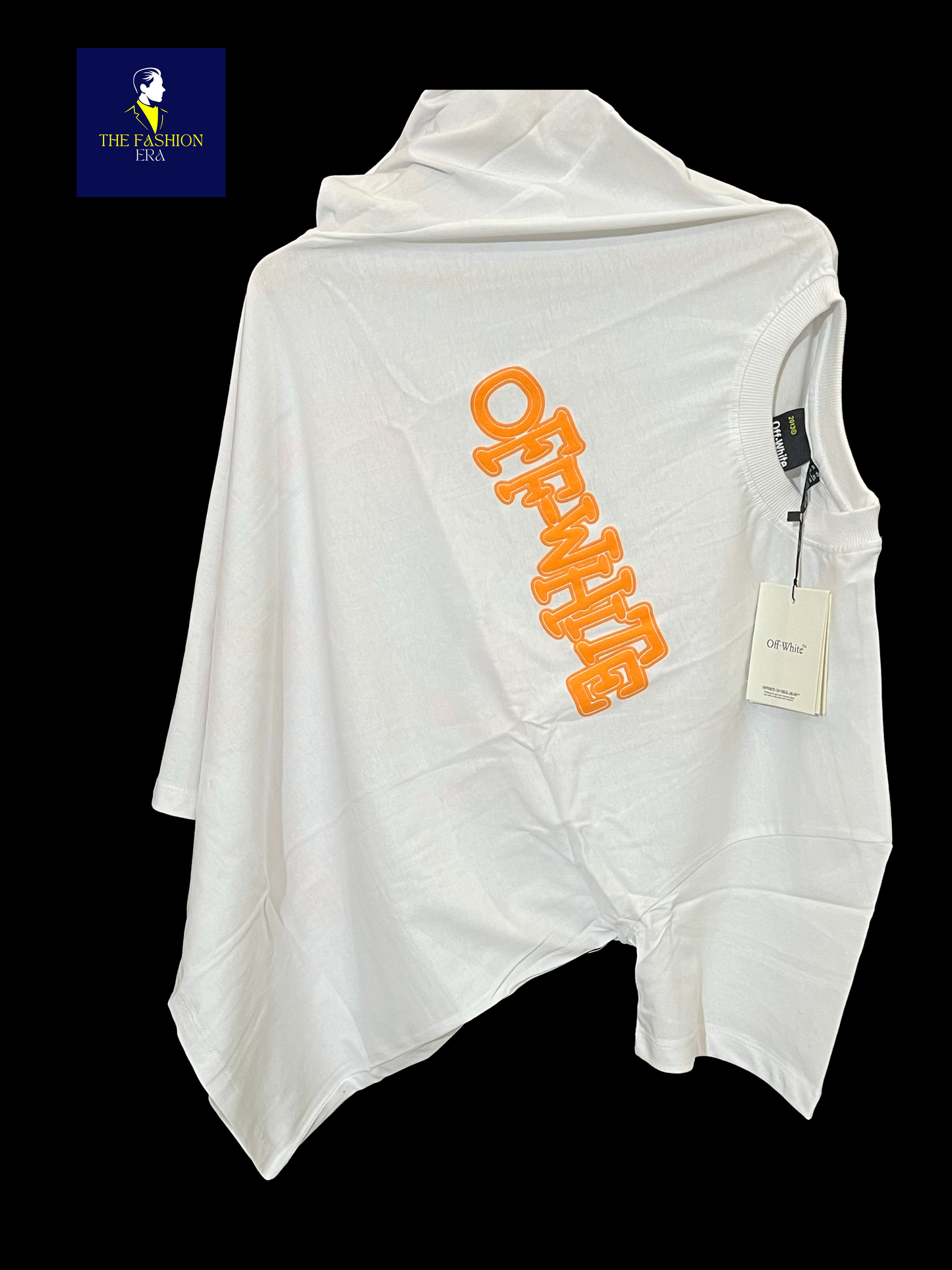 OFF-WHITE Mens Oversize Half Sleeve Cotton Blend Tshirt | Tshirt for Man