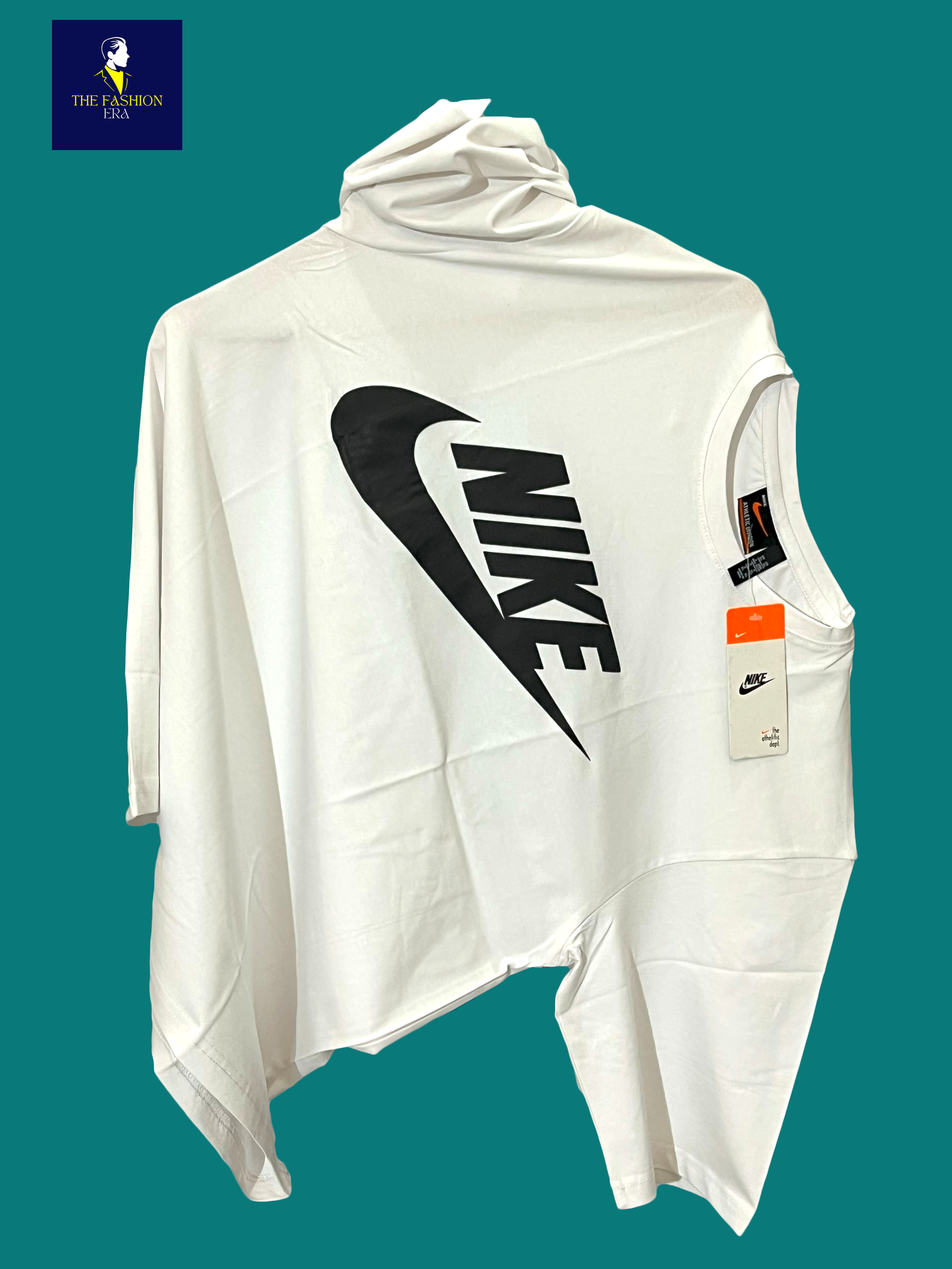 NIKE Men's Cotton Oversized Fit Casual Printed Round Neck, Oversized Longline Drop  T-Shirt for Man