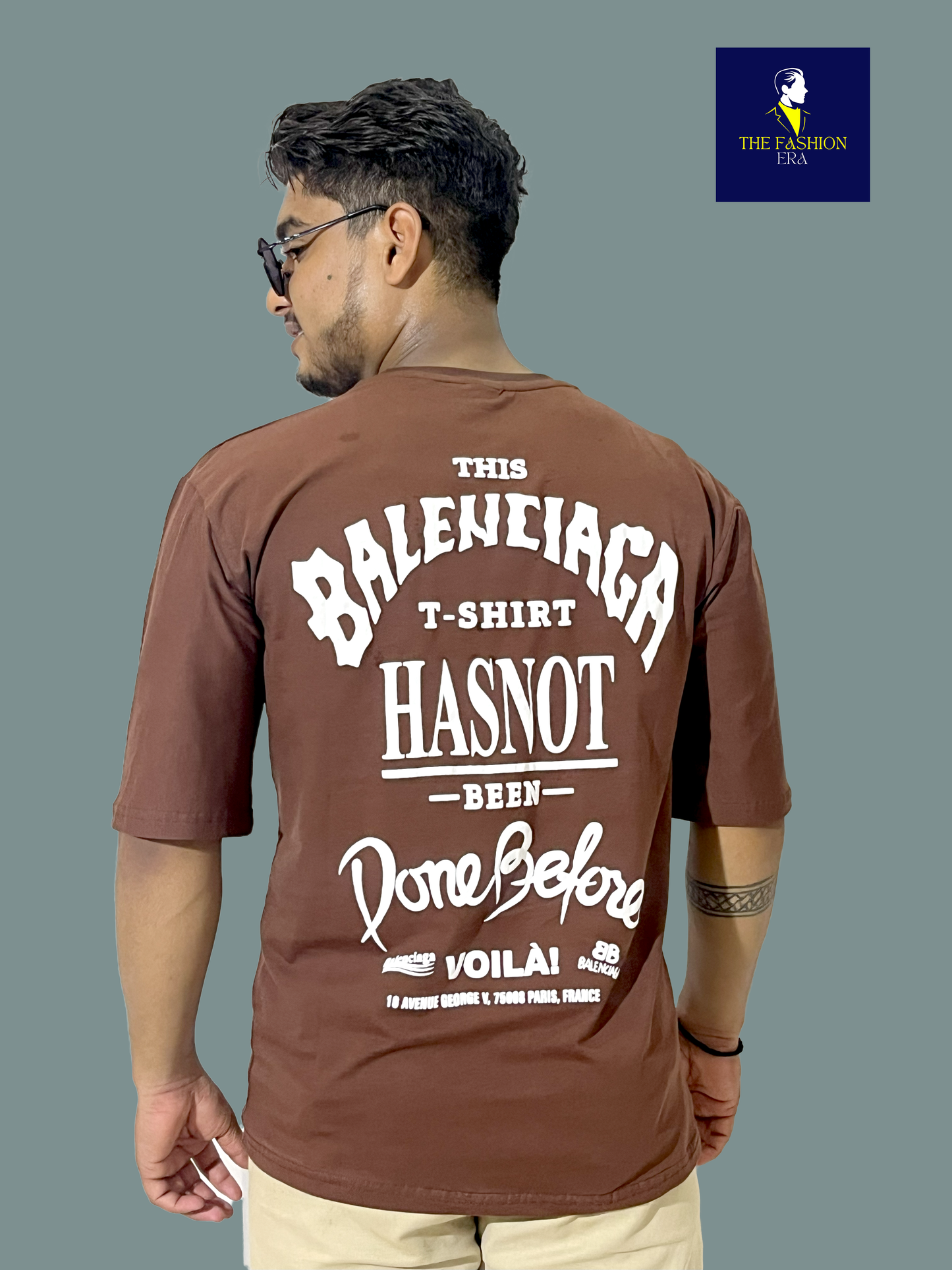 YONGER Mens Oversize Half Sleeve Cotton Blend Tshirt | Tshirt for Man